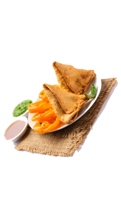 Samosas with jalebi Taste of Patel